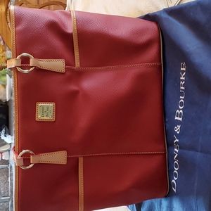 Dooney and Bourke Red Large Helena Tote